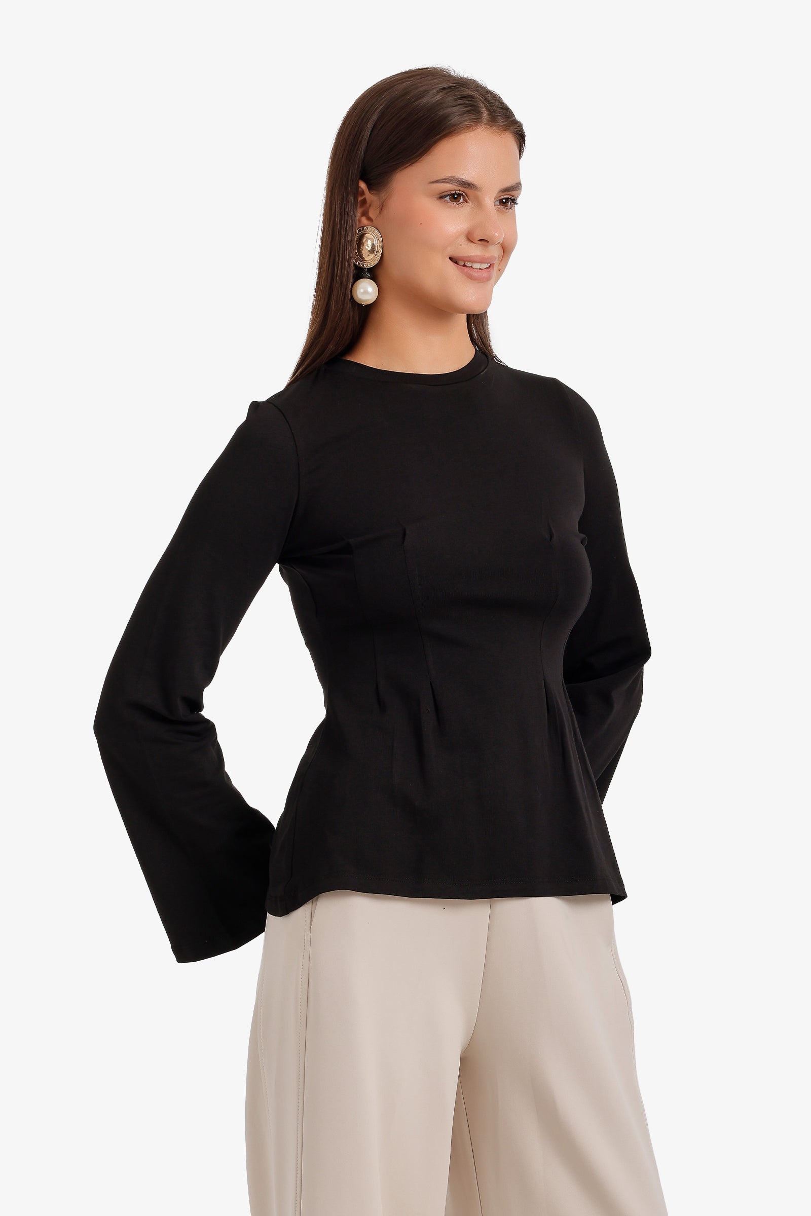 Pleated Waist Top