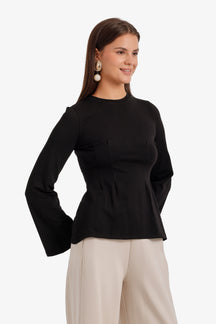 Pleated Waist Top