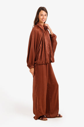 Ruched Shimmer Lounge Set