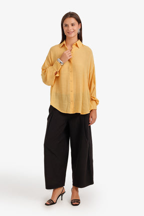 Sheer High-Low Shirt