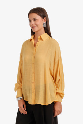 Sheer High-Low Shirt