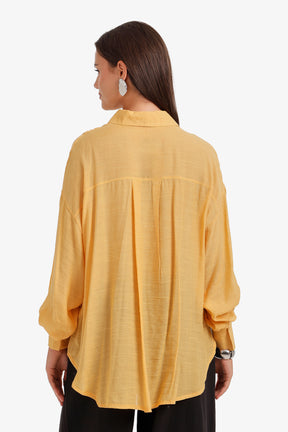 Sheer High-Low Shirt