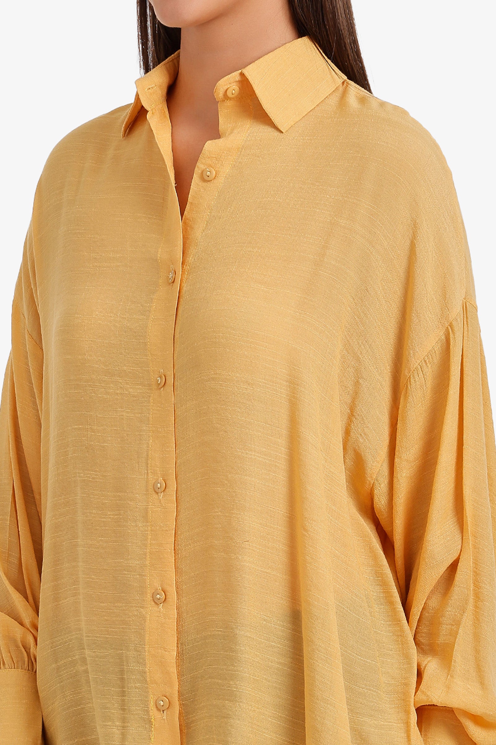 Sheer High-Low Shirt
