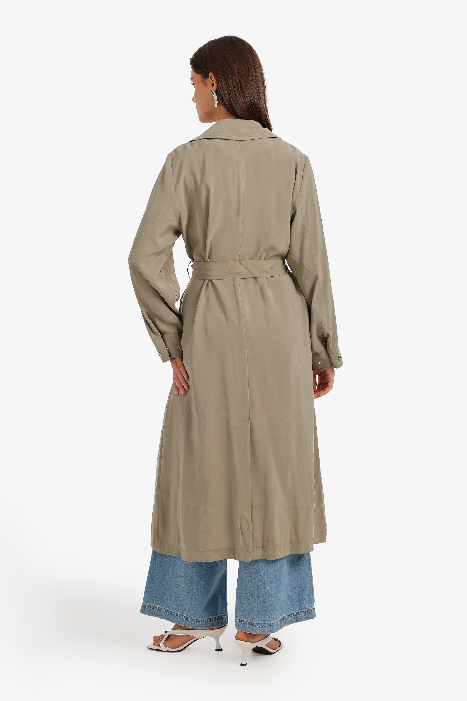 Coat-Style Belted Cardigan