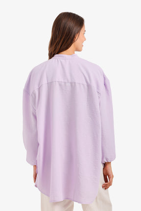 Mandarin Collar Tunic Shirt