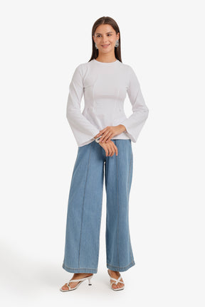 Pleated Waist Top