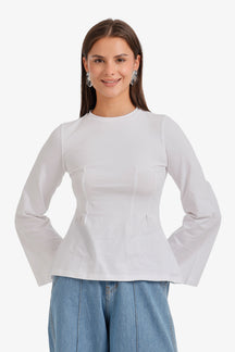 Pleated Waist Top