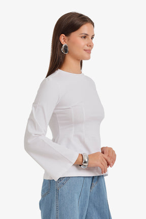 Pleated Waist Top