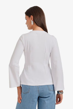 Pleated Waist Top