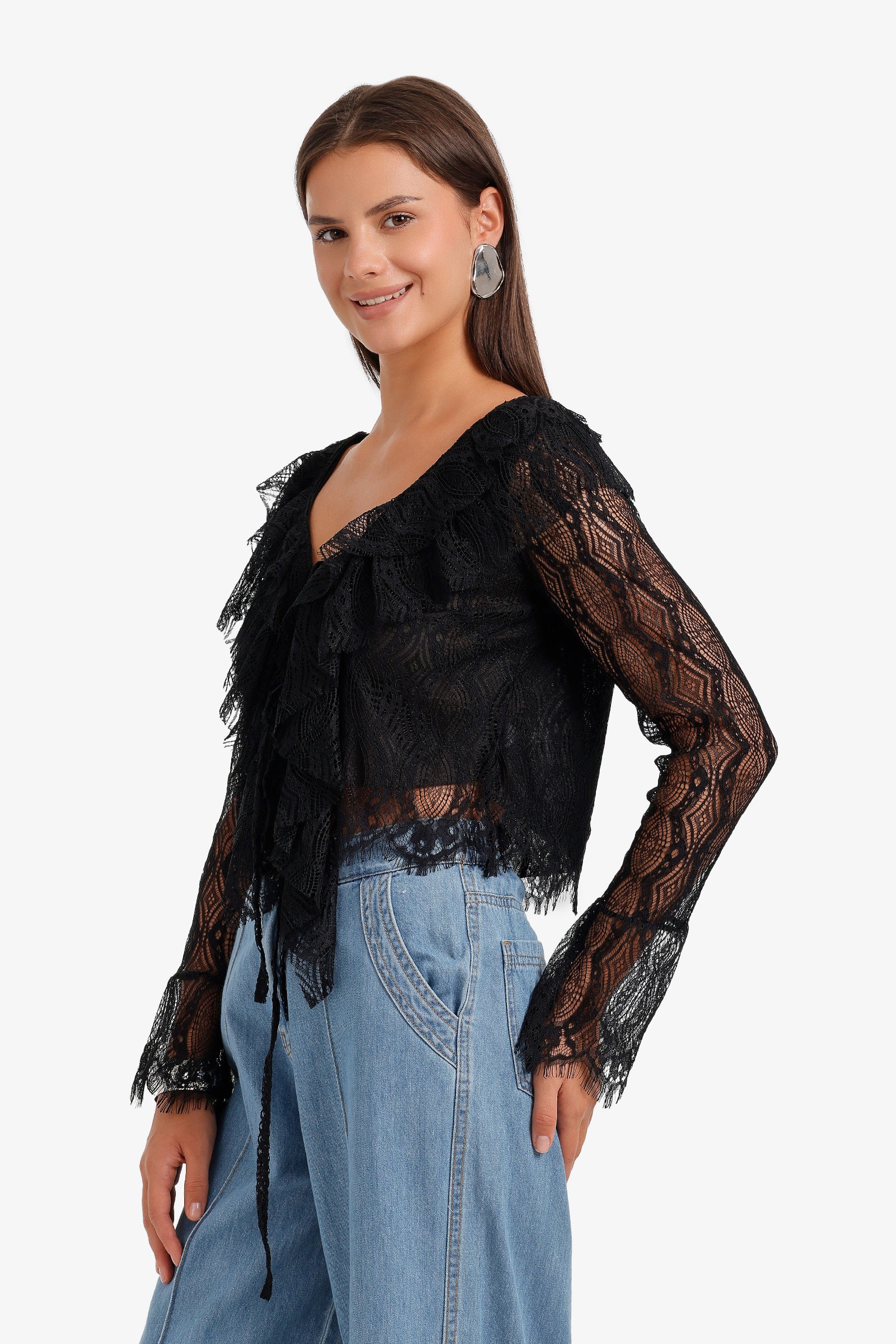 Lace Short Cardigan