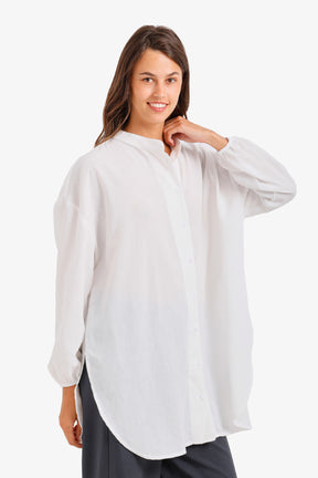 Mandarin Collar Tunic Shirt