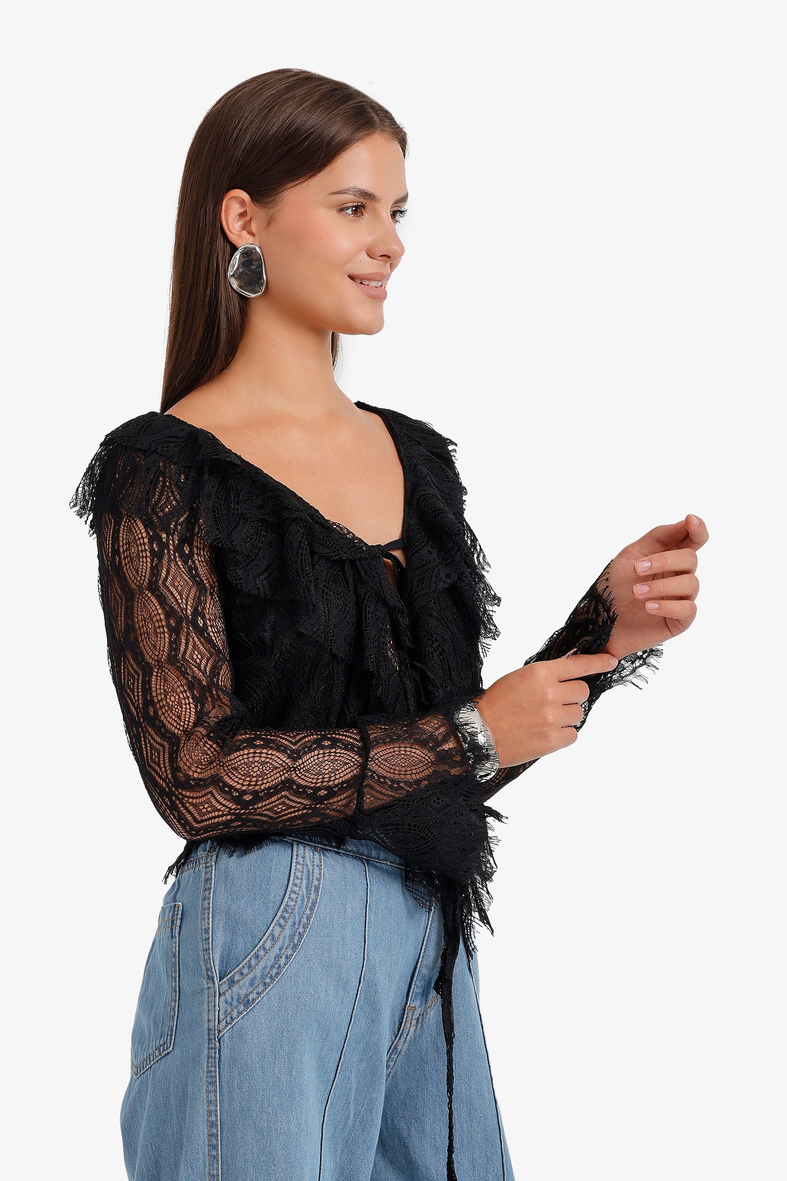 Lace Short Cardigan