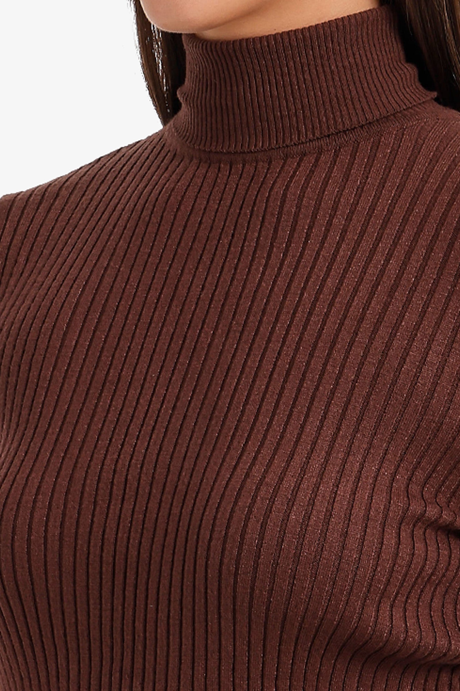 Ribbed Slim Flit Pullover