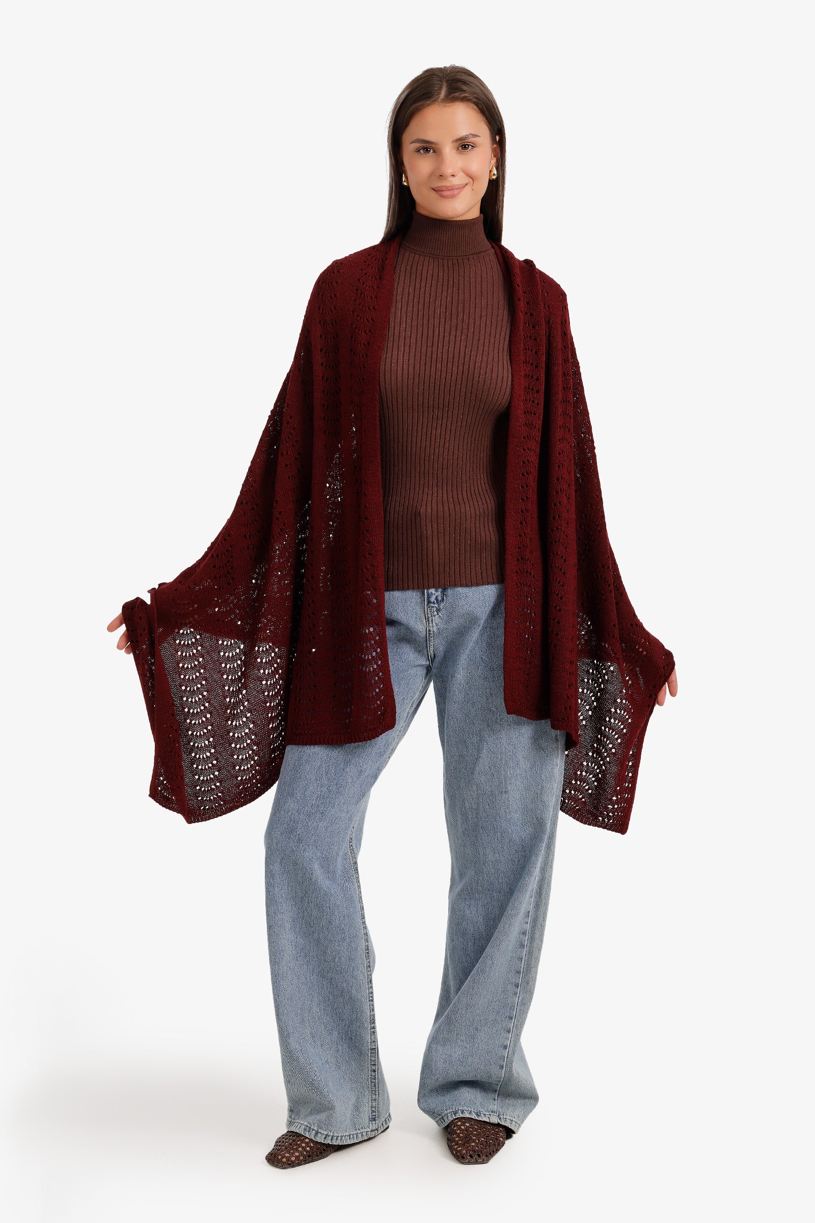 Eyelet Pattern Scarf