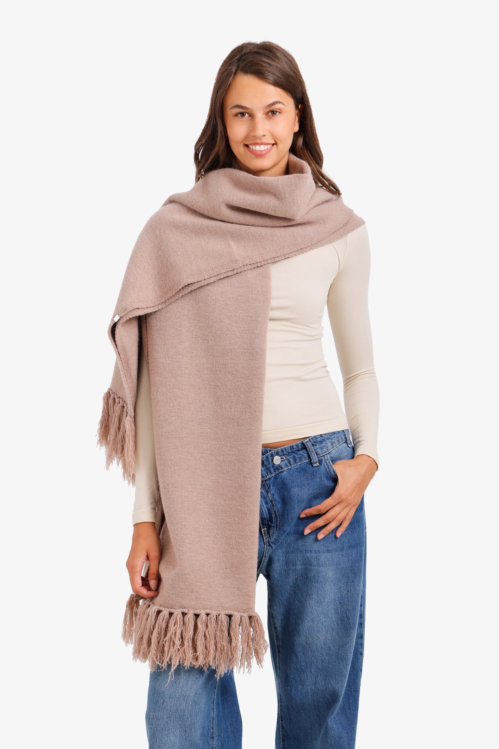 Fringed Rectangular Scarf