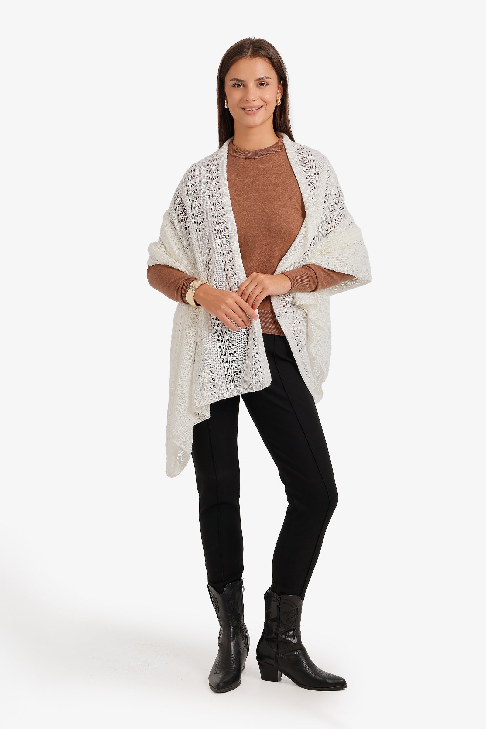 Eyelet Pattern Scarf