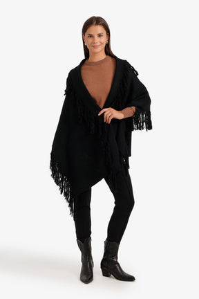 Fringed Knit Scarf
