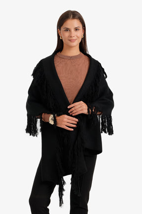 Fringed Knit Scarf