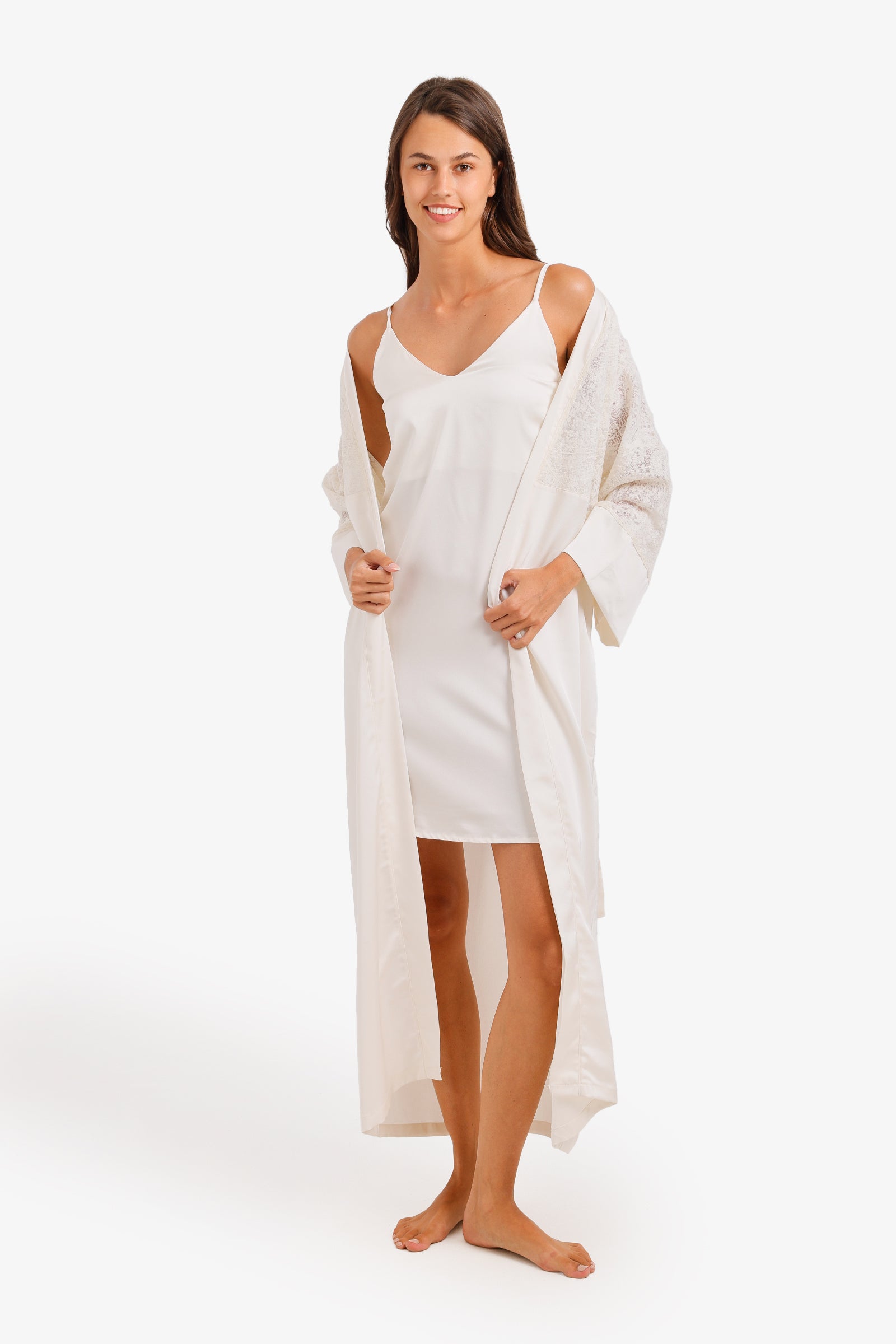 Lace Detail Nightgown Set