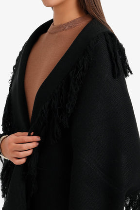 Fringed Knit Scarf