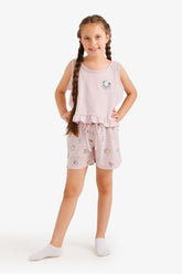 Girly Ruffled Hem Pyjama