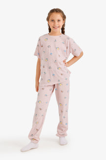 Girly Carrot-Leg Pyjama
