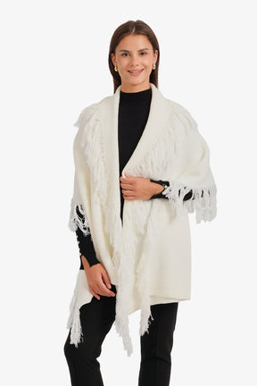 Fringed Knit Scarf