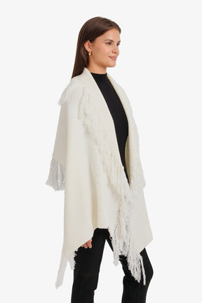 Fringed Knit Scarf