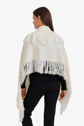 Fringed Knit Scarf