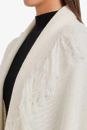 Fringed Knit Scarf