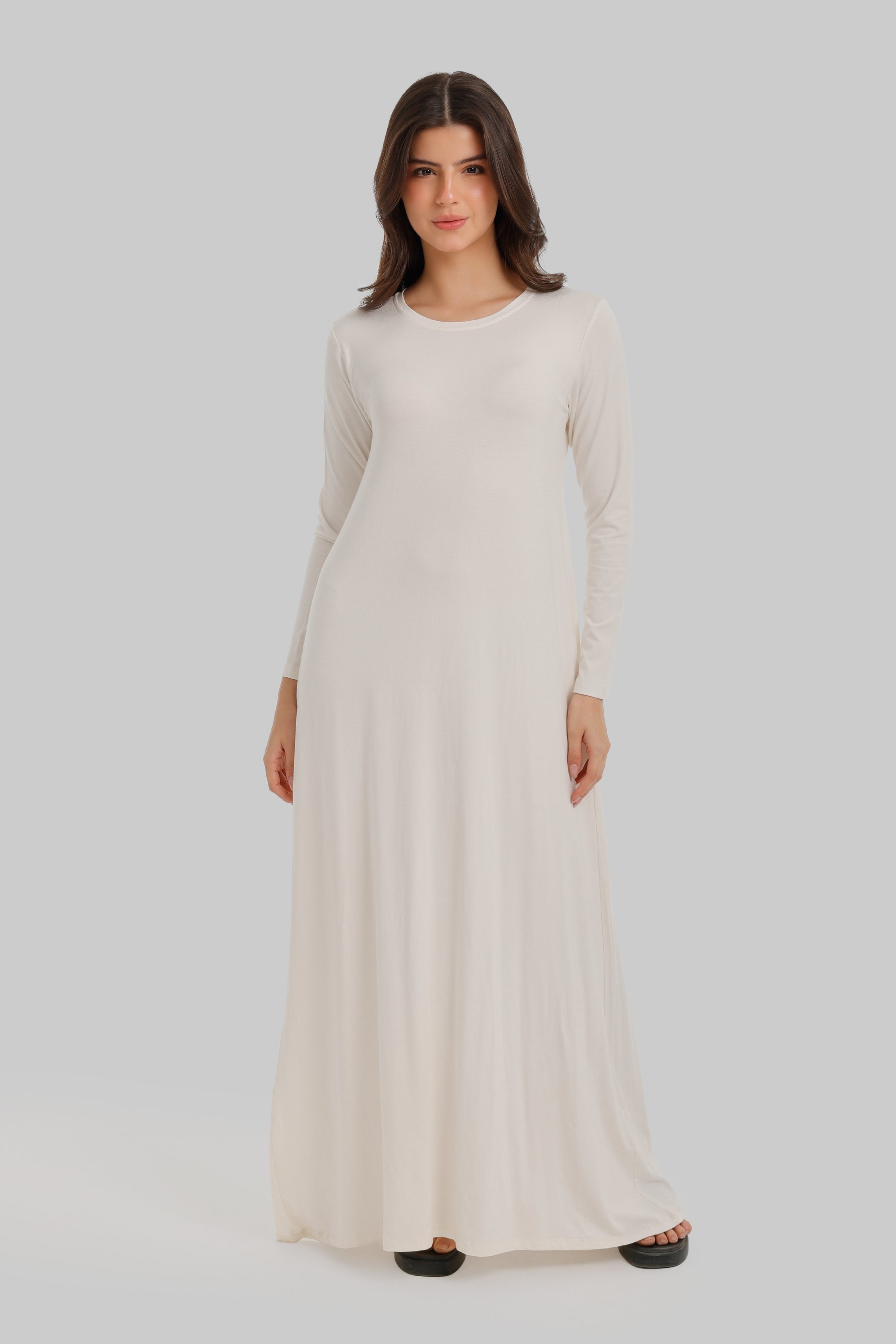 Round Neck Maxi Dress