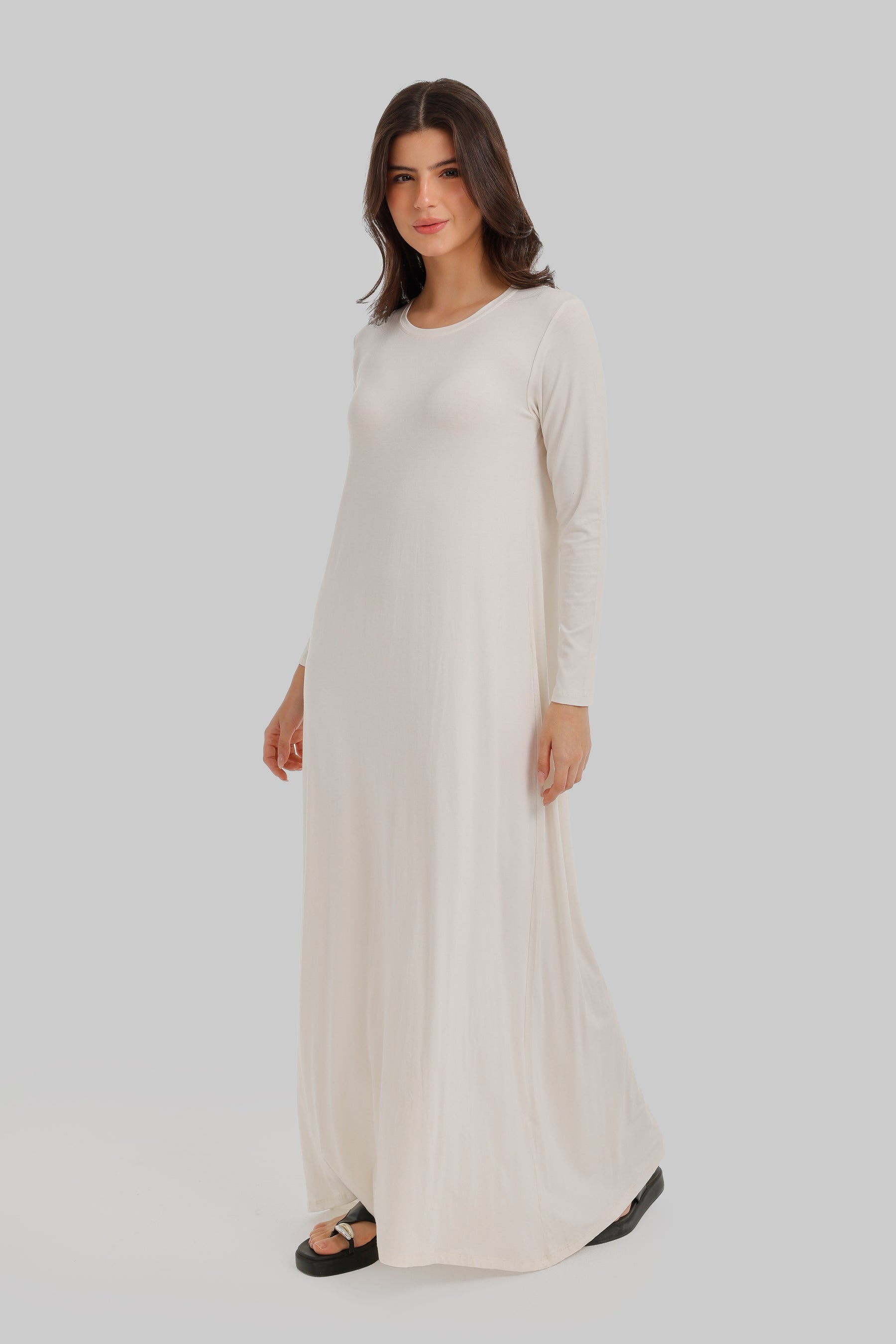 Round Neck Maxi Dress