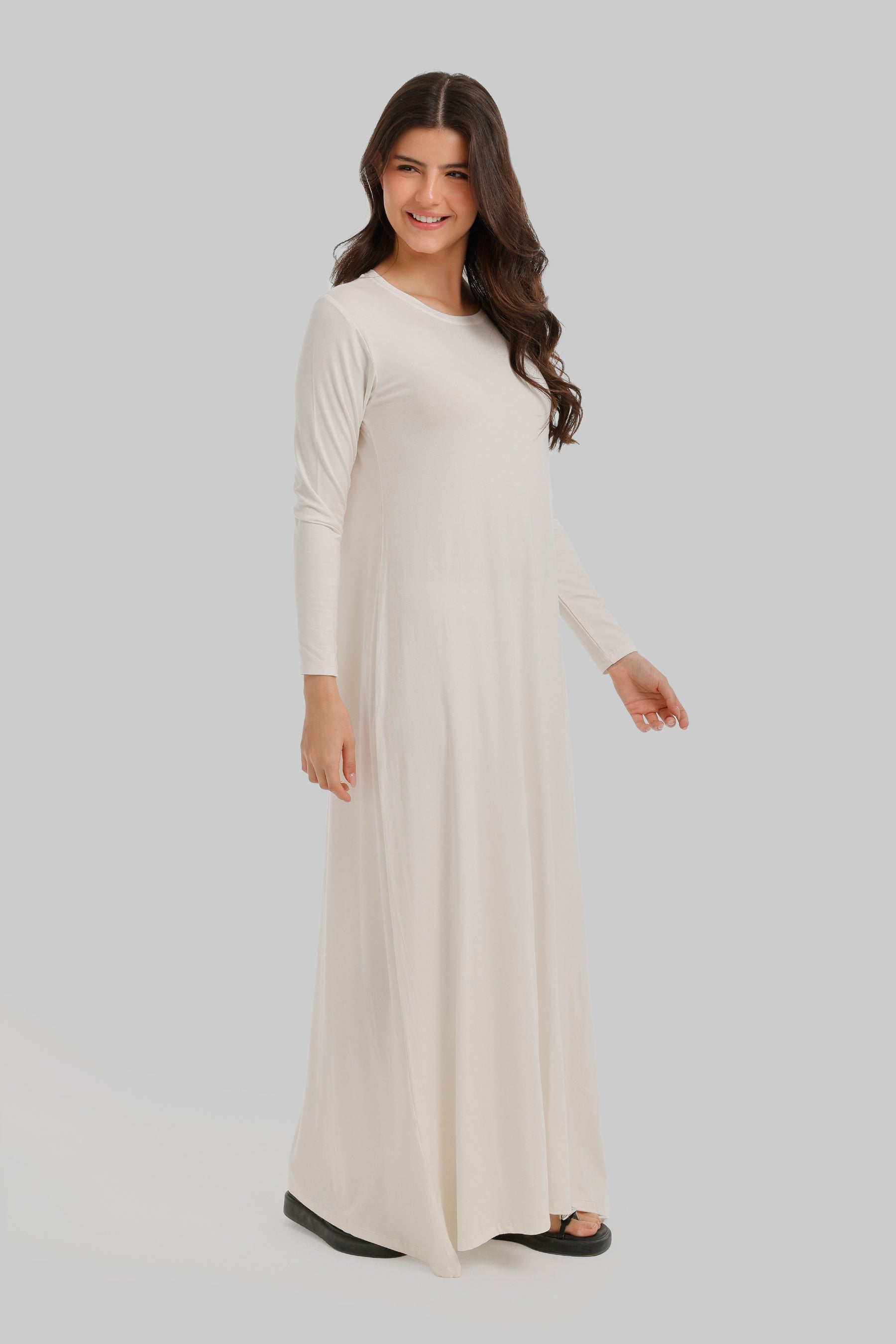 Round Neck Maxi Dress