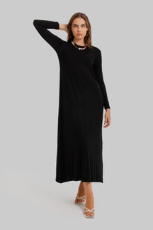 Round Neck Maxi Dress