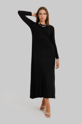 Round Neck Maxi Dress