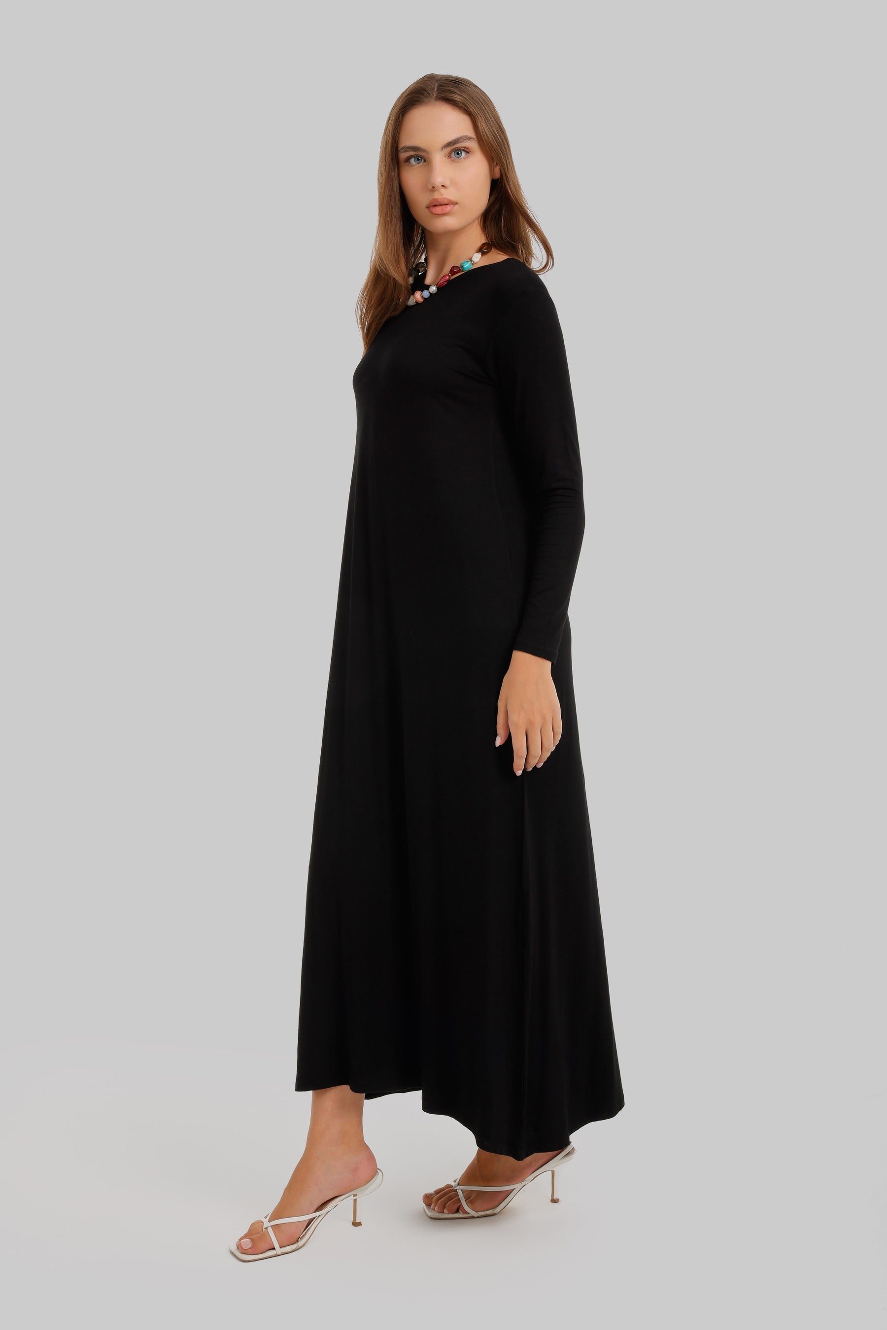 Round Neck Maxi Dress