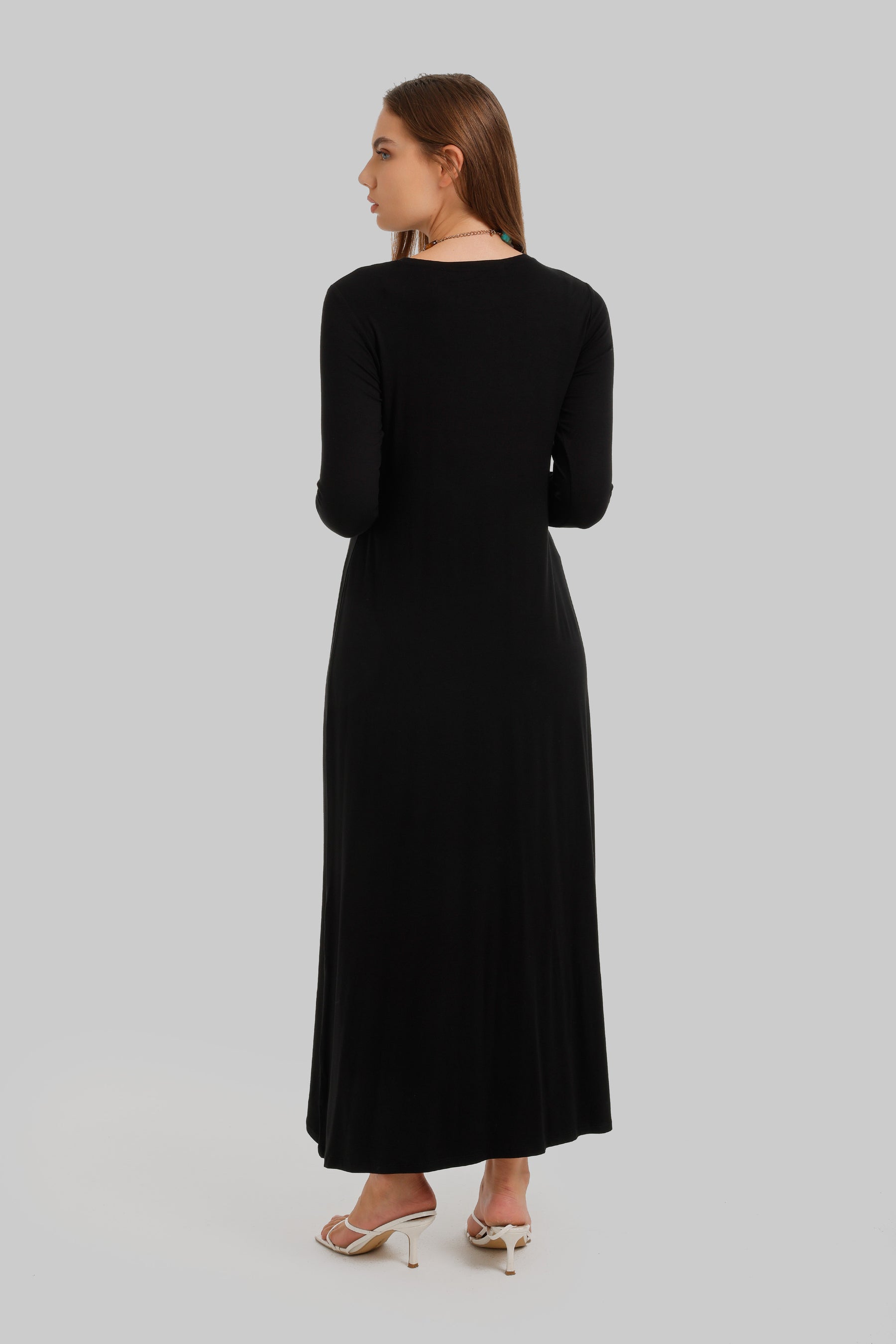 Round Neck Maxi Dress