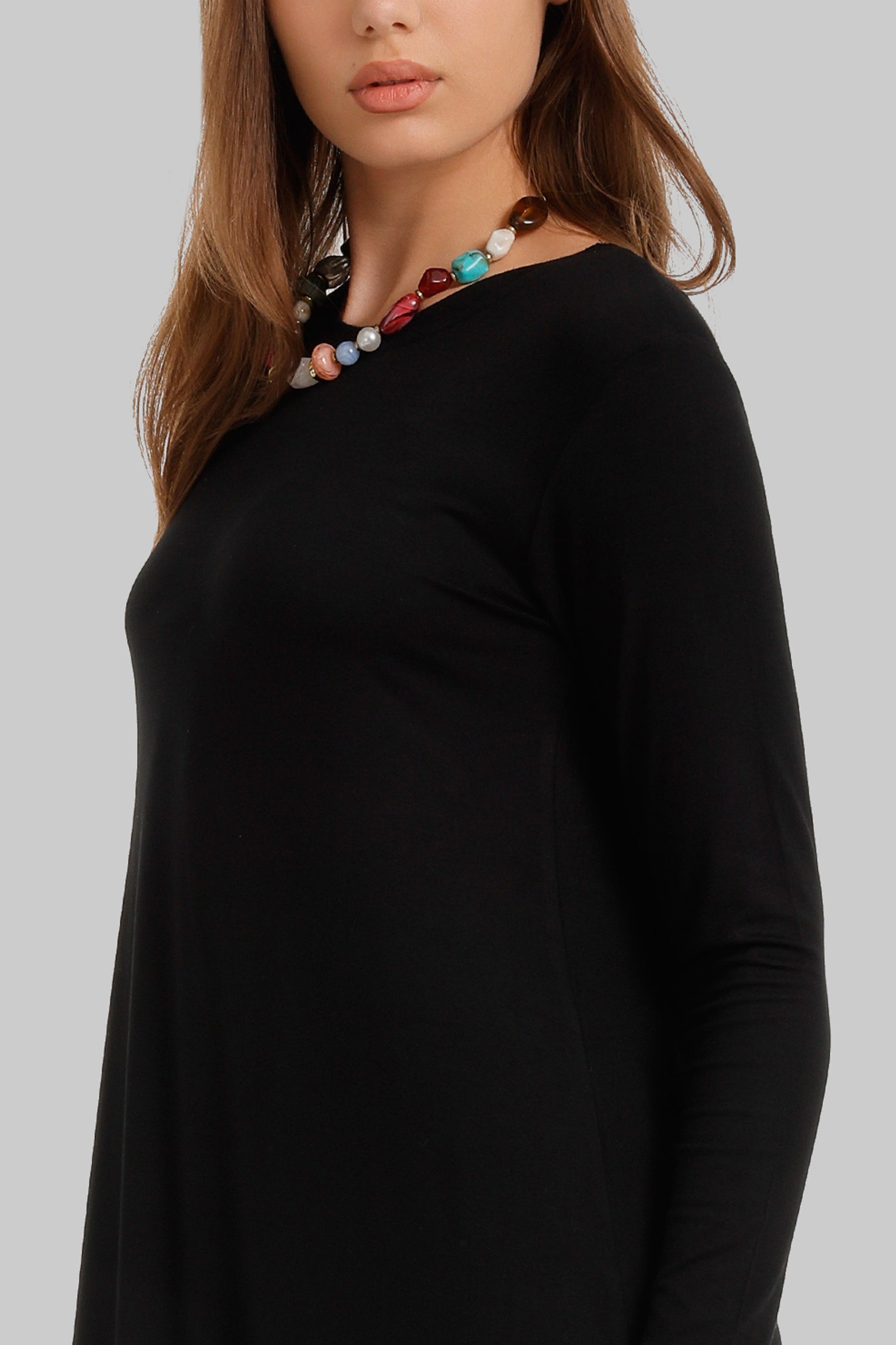 Round Neck Maxi Dress