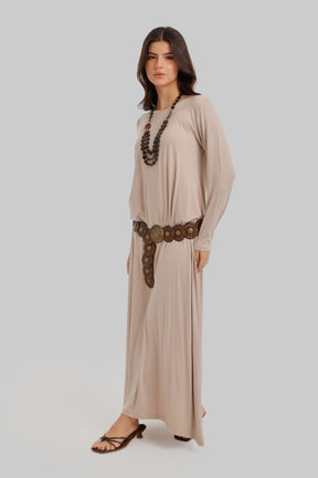 Round Neck Maxi Dress