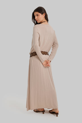 Round Neck Maxi Dress