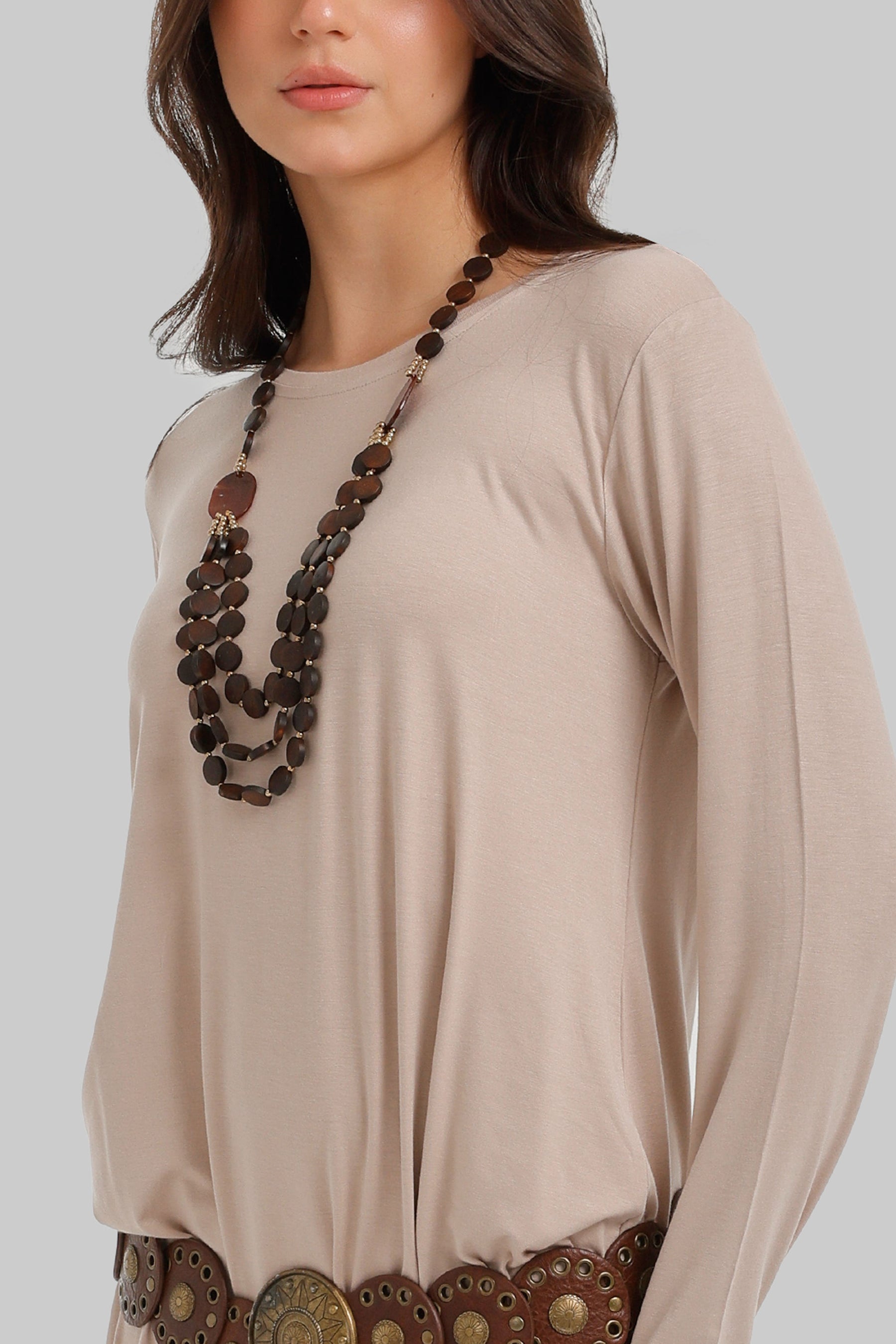 Round Neck Maxi Dress