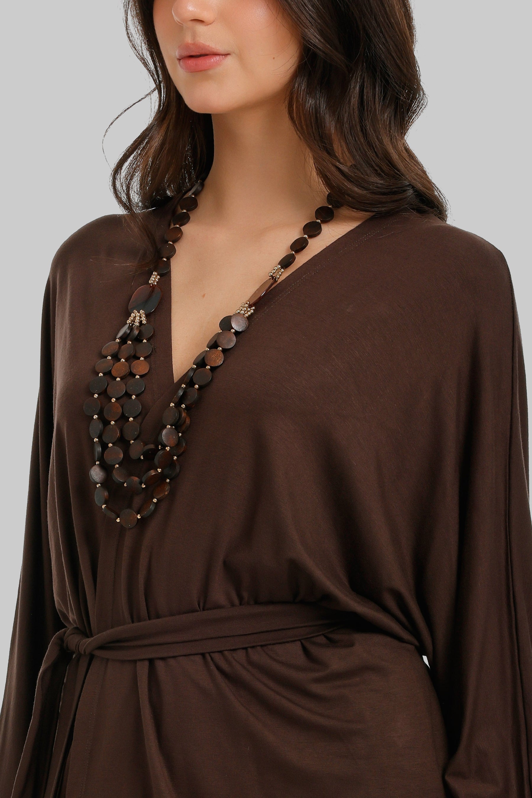Draped Tie-Waist Cardigan