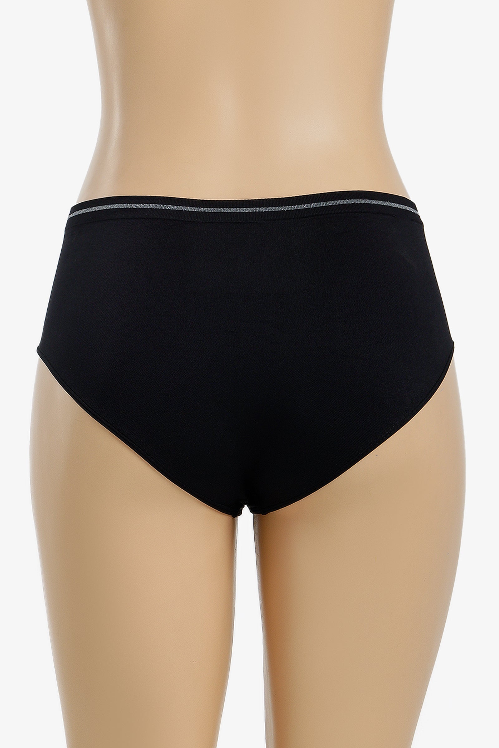 Metallic-Trim Brief Panty