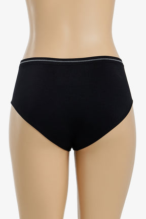 Metallic-Trim Brief Panty