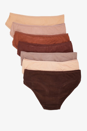 Pack of 7 Colored Bikini Panties