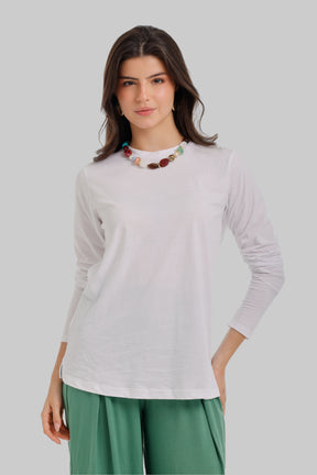 Crew Neck Longline T-Shirt