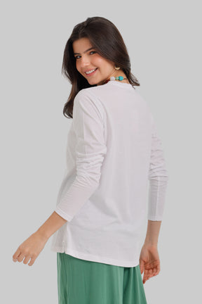 Crew Neck Longline T-Shirt