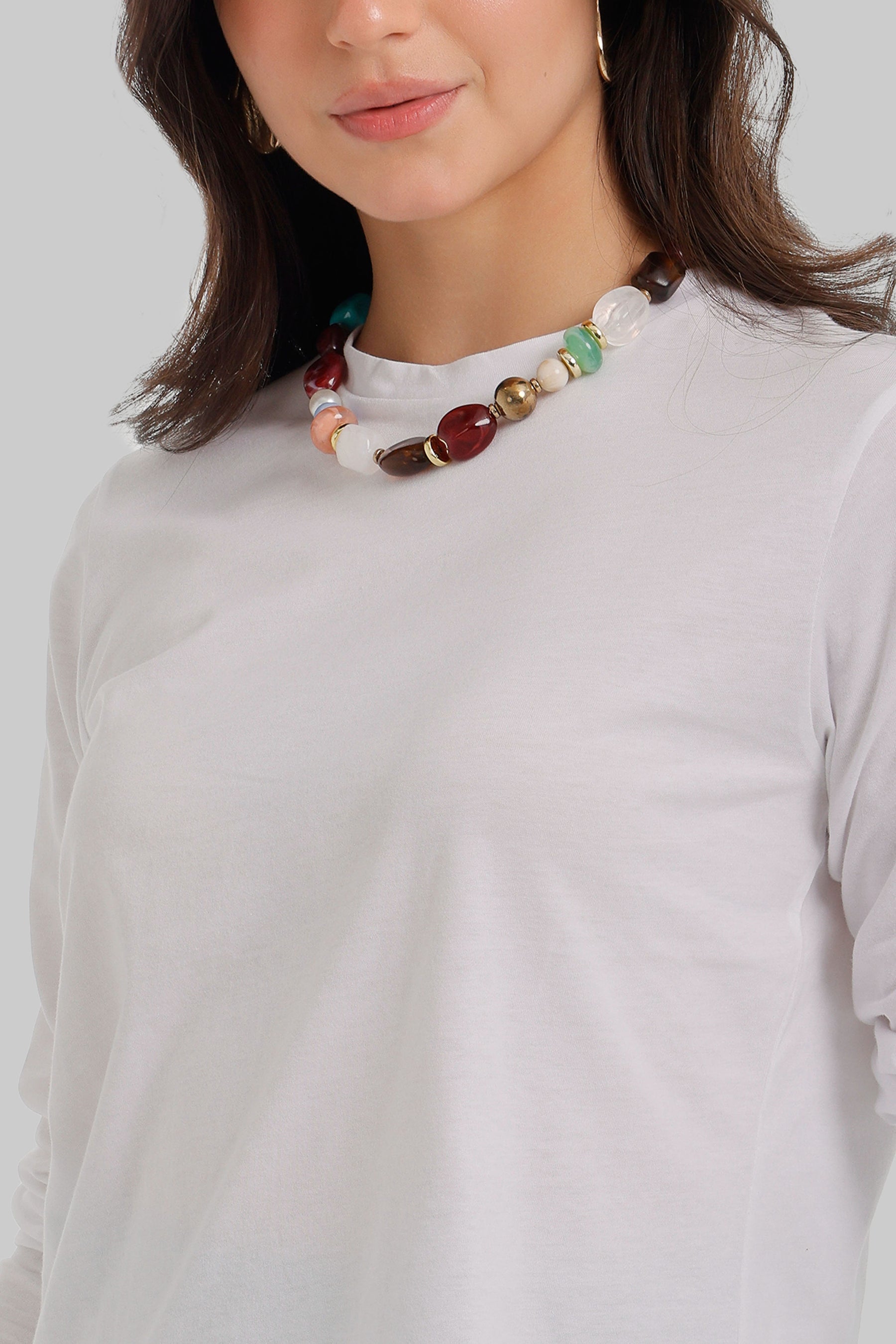 Crew Neck Longline T-Shirt