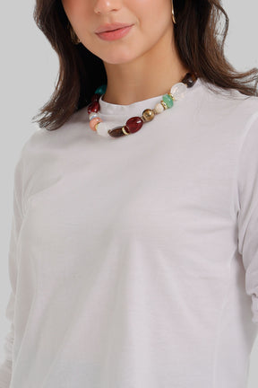 Crew Neck Longline T-Shirt