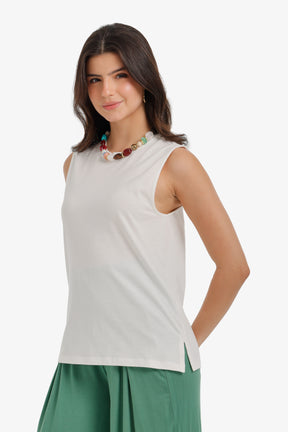 Sleeveless Longline T-Shirt